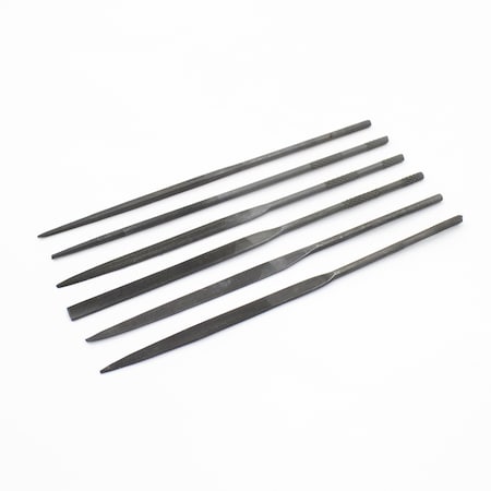 Excel Blades Assorted File Set Filing Tool Set Heavy Duty Cut No 2 Steel 6pcs, 12pk 55667